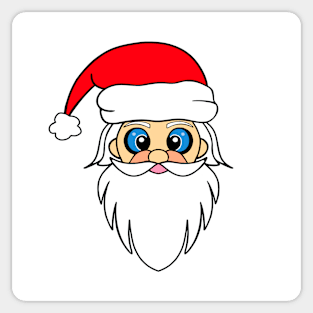 Funny Santa Claus Beard Sticker